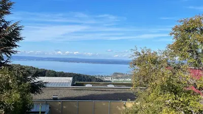a view of a large body of water at Ferienwohnung Edelweiss in Wolfhalden