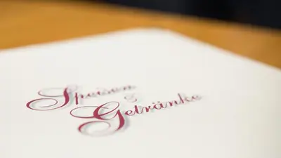 a piece of paper with the words christmas celebration at Hotel Badhof in Altstätten