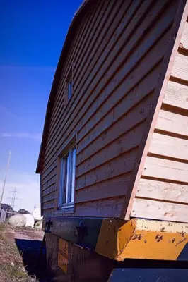 a building with a window on the side of it at Holiday Home Tiny Hause by Interhome in St. Gallen