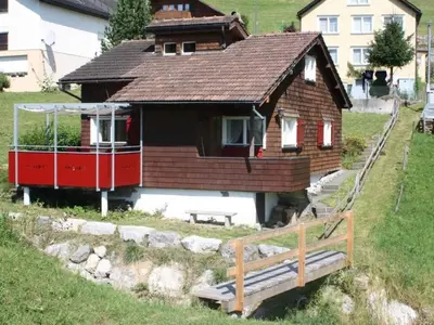 a model of a small house in a field at Holiday Home MECK-HEI by Interhome in Wildhaus