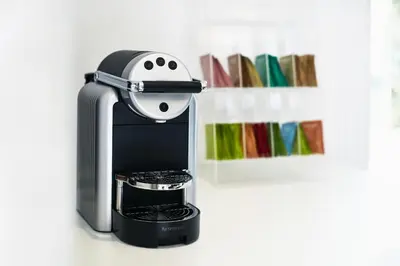 a coffee maker sitting on top of a counter at Hotel Schäfli in Uzwil